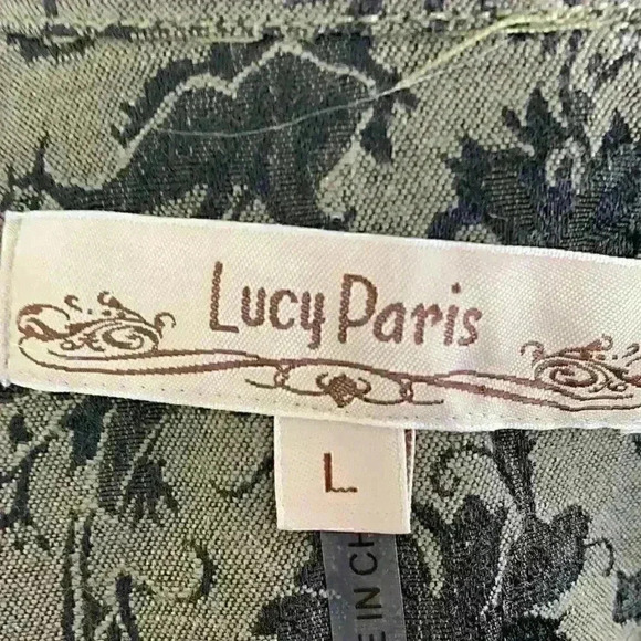 🆕nwt Lucy Paris brocade jacket with lace t… - Picture 9 of 11
